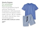 Shorty-Pyjama im aktuellen Tchibo im Supermarkt Prospekt für 24,99 €