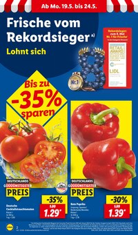 Paprika im aktuellen Lidl Prospekt (Ulm) Paprika im Lidl Prospekt "LIDL LOHNT SICH" mit 66 Seiten (Ulm)