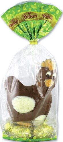 Géant Casino Maisons-Alfort - Poule chocolat sur oeufs Promo Poule chocolat sur oeufs dans le catalogue Géant Casino "Maxi Pâques" à Maisons-Alfort