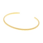 Bracelet jonc en plaqué or texturé en promo chez E.Leclerc Bracelet jonc en plaqué or texturé dans le catalogue E.Leclerc