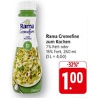 Cremfine zum Kochen 7% Fett im Angebot bei EDEKA in Pirmasens Cremfine zum Kochen 7% Fett Angebote von Rama bei EDEKA Pirmasens für 1,00 €
