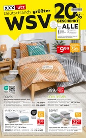Aktueller XXXLutz Möbelhäuser Prospekt mit Bett, "Deutschlands größter WSV", Seite 1