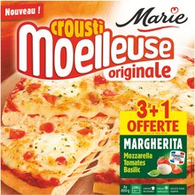 Intermarché Villenave-d'Ornon - Pizza Margherita Crousti Moelleuse x3 + 1 offerte surgelees Promo Pizza Margherita Crousti Moelleuse x3 + 1 offerte surgelees dans le catalogue Intermarché "Les prix avec modération" à Villenave-d'Ornon