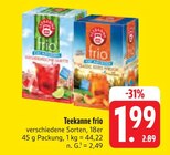 frio im Angebot bei E center in Würzburg frio Angebote von Teekanne bei E center Würzburg für 1,99 €