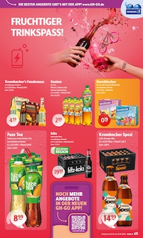 Krombacher im Getränke Hoffmann Prospekt "Aktuelle Angebote" mit 11 Seiten (Pinneberg)