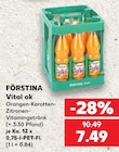 Vital ok Orangen-Karotten-Zitronen-Vitamingetränk im Angebot bei Kaufland in Schweinfurt Vital ok Orangen-Karotten-Zitronen-Vitamingetränk Angebote von FÖRSTINA bei Kaufland Schweinfurt für 7,49 €