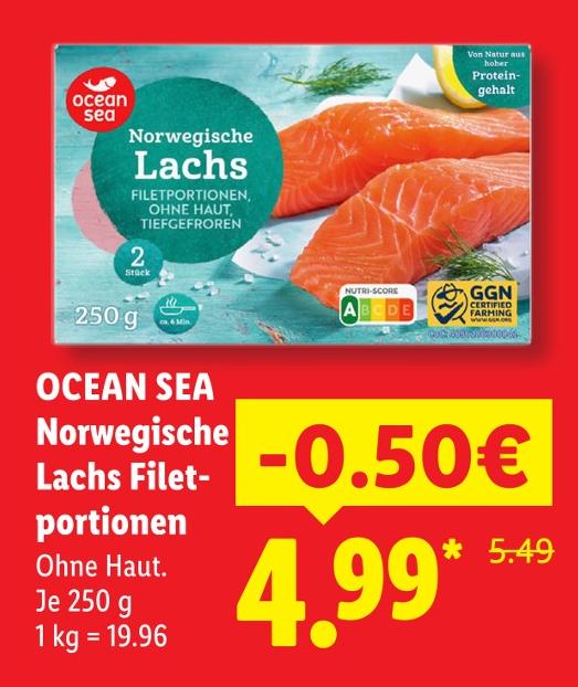 Norwegische Lachs Filetportionen
