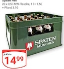 Spaten Hell im Angebot bei GLOBUS in Leipzig Spaten Hell Angebote von Spaten München bei GLOBUS Leipzig für 14,99 €