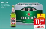 Aktuelle Becks Angebote bei Netto Marken-Discount in Ingolstadt Aktuelles Pils Angebot bei Netto Marken-Discount in Ingolstadt ab 11,99 €