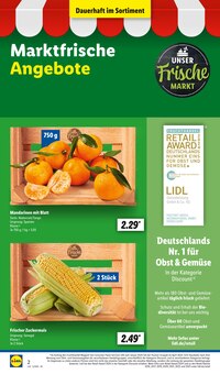 Zuckermais Angebot im aktuellen Lidl Prospekt auf Seite 2