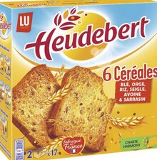 Géant Casino Paris - Biscottes 6 céréales Heudebert Promo Biscottes 6 céréales Heudebert dans le catalogue Géant Casino Un trésor d'anniv' à Paris