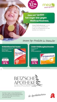 mea - meine apotheke Prospekt der Woche "Unsere Dezember-Angebote" Seite 1, 01.12.2025 bis 31.12.2025 für Obersontheim Aktueller mea - meine apotheke Prospekt "Unsere Dezember-Angebote" Seite 1 von 4 Seiten für Obersontheim