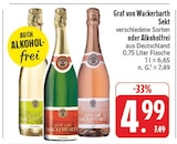 Sekt im Angebot bei EDEKA in Weimar Sekt Angebote von Graf von Wackerbarth bei EDEKA Weimar für 4,99 €