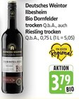 E center Oppenheim - Bio Dornfelder trocken Q.b.A. Angebot im Prospekt Bio Dornfelder trocken Q.b.A. bei E center im Oppenheim Prospekt für 3,79 €