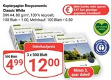 Kopierpapier Recyclonomic Classic White im Angebot bei GLOBUS in Willich Kopierpapier Recyclonomic Classic White Angebote bei GLOBUS Willich für 4,99 €