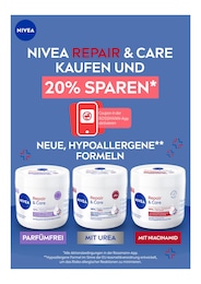 NIVEA Prospekt für Hamburg: "NIVEA REPAIR & CARE KAUFEN UND 20% SPAREN", 1 Seite, 25.08.2025 - 14.09.2025