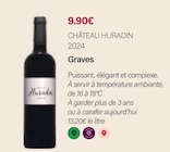 Graves 2024 - CHÂTEAU HURADIN - Monoprix Tolbiac à Ivry-sur-Seine Graves 2024 - CHÂTEAU HURADIN en promo chez Monoprix Tolbiac Ivry-sur-Seine à 9,90 €