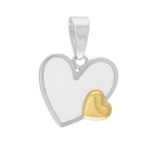Pendentif en or jaune et argent rhodié laque blanche coeur - E.Leclerc Pendentif en or jaune et argent rhodié laque blanche coeur à 32,00 € dans le catalogue E.Leclerc