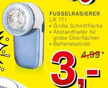KODi Frankenthal - Fusselrasierer LR 171 Fusselrasierer LR 171 Angebot bei KODi Frankenthal im Prospekt Der Haushaltsdiscounter!