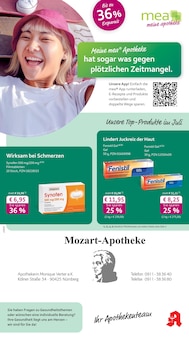 Aktueller mea - meine apotheke Prospekt "Unsere Juli-Angebote" für Nürnberg Aktueller mea - meine apotheke Prospekt für Nürnberg mit Seiten