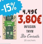 Infusion Thym - BIO CONSEILS dans le catalogue Naturalia