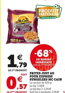 Super U Viroflay - FRITES JUST AU FOUR EXPRESS SURGELEES Promo FRITES JUST AU FOUR EXPRESS SURGELEES dans le catalogue Super U Des prix qui tombent vraiment bien ! à Viroflay