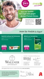 mea - meine apotheke Apotheken Prospekt der aktuellen Woche mit 4 Seiten, gültig von 01.08.2026 bis 31.08.2026, in Waren und Umgebung Aktueller mea - meine apotheke Apotheken Prospekt in Waren und Umgebung, "Unsere August-Angebote" mit 4 Seiten, 01.08.2026 - 31.08.2026