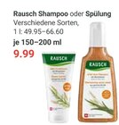 Shampoo oder Spülung im Angebot bei GLOBUS in Pulheim Shampoo oder Spülung Angebote von Rausch bei GLOBUS Pulheim für 9,99 €