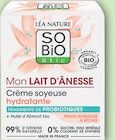 Crème soyeuse bio hydratante au lait d’ânesse - SOBIO ETIC en promo chez Intermarché Hyper Crème soyeuse bio hydratante au lait d’ânesse - SOBIO ETIC dans le catalogue Intermarché Hyper