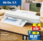Lidl Jestetten - Laminiergerät Angebot im Prospekt Laminiergerät bei Lidl im Jestetten Prospekt für 10,95 €