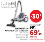 Aspirateur sans sac - SEVERIN - Super U à Cognac Aspirateur sans sac - SEVERIN en promo chez Super U Cognac à 69,99 €