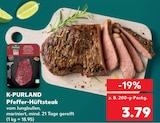 Aktuelles Pfeffer-Hüftsteak Angebot bei Kaufland in Kassel ab 3,79 €