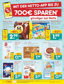 Eis im Netto Marken-Discount Prospekt "Aktuelle Angebote" mit 40 Seiten (Aachen)