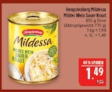 Mildessa Mildes Wein Sauerkraut von Hengstenberg im aktuellen Marktkauf Prospekt