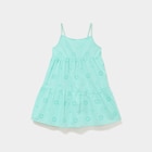 Robe broderie anglaise à bretelles coton vert clair fille à 15,99 € dans le catalogue La Halle