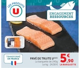 Pavé de Truite - U en promo chez U Express Franconville à 5,90 €