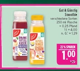 Banane Apfel Kirsche Smoothie Angebote von Gut & Günstig bei Marktkauf Altenburg für 1,00 €