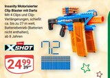 Insanity Motorisierter Clip Blaster mit Darts Angebote von Zuru bei GLOBUS Braunschweig für 24,99 €