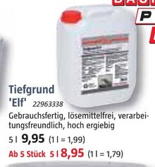 BAUHAUS Dissen - Tiefgrund 'Elf' Tiefgrund 'Elf' Angebot bei BAUHAUS Dissen im Prospekt Handzettel KW 09
