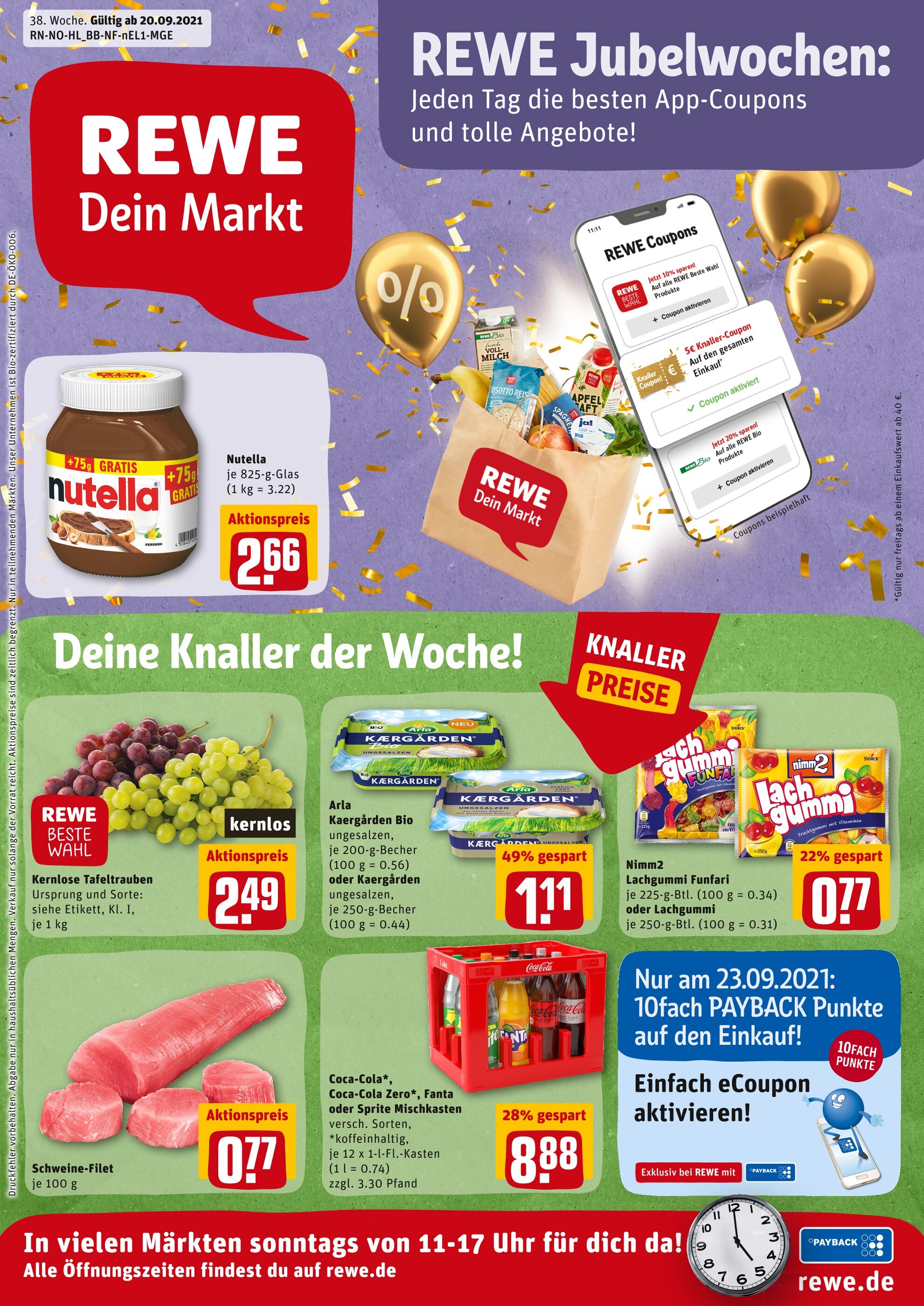 REWE Prospekt für Göhl mit 29 Seiten REWE Prospekt für Göhl: "Angebote im Markt", 29 Seiten, 20.09.2021 - 25.09.2021