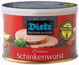 Schinkenwurst im Angebot bei REWE in Leonberg Schinkenwurst Angebote von Dietz bei REWE Leonberg für 2,39 €