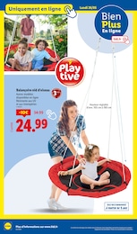 Prix et réduction Balançoire dans le prospectus Lidl en cours Offre Balançoire dans le catalogue Lidl du moment à la page 44