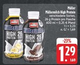 EDEKA - Müllermilch High Protein Bananen-Geschmack Angebot im Prospekt Müllermilch High Protein Bananen-Geschmack bei EDEKA im Prospekt "" für 1,29 €