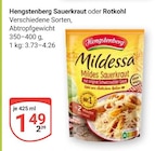Mildessa Sauerkraut Angebote von Hengstenberg bei GLOBUS Salzgitter für 1,49 €