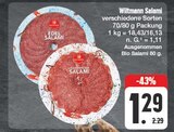 Edel Salami im Angebot bei EDEKA in Gera Edel Salami Angebote von Wiltmann bei EDEKA Gera für 1,29 €