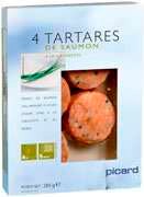 Picard Gricourt - 4 tartares de saumon à la ciboulette Promo 4 tartares de saumon à la ciboulette dans le catalogue Picard "Les jours Picard !" à Gricourt
