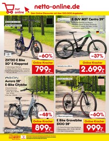 Fahrrad im Netto Marken-Discount Prospekt "Aktuelle Angebote" mit 64 Seiten (Erlangen)