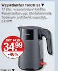 Wasserkocher TWK2M163 im V-Markt Prospekt Wasserkocher TWK2M163 von Bosch im aktuellen V-Markt Prospekt für 34,99 €