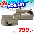 Antonio 3-Sitzer oder 2-Sitzer Sofa bei Seats and Sofas im Waiblingen Prospekt für 799,00 €