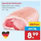 Aktuelle Braten Angebote bei Netto Marken-Discount in Mainz Aktuelles Spanferkel-Rollbraten Angebot bei Netto Marken-Discount in Mainz ab 8,99 €